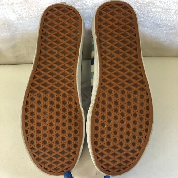 VANS Old Skool Blue Checkered Sneakers Unisex Mens 7, Womens 8.5 - Picture 13 of 13